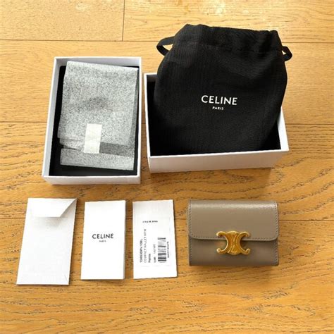 celine triomphe wallet with coin purse|Celine long wallet.